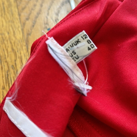 NWOT Princess Polly Priya Red One Shoulder Strap Slit Mini Dress Size 8 - Picture 11 of 15